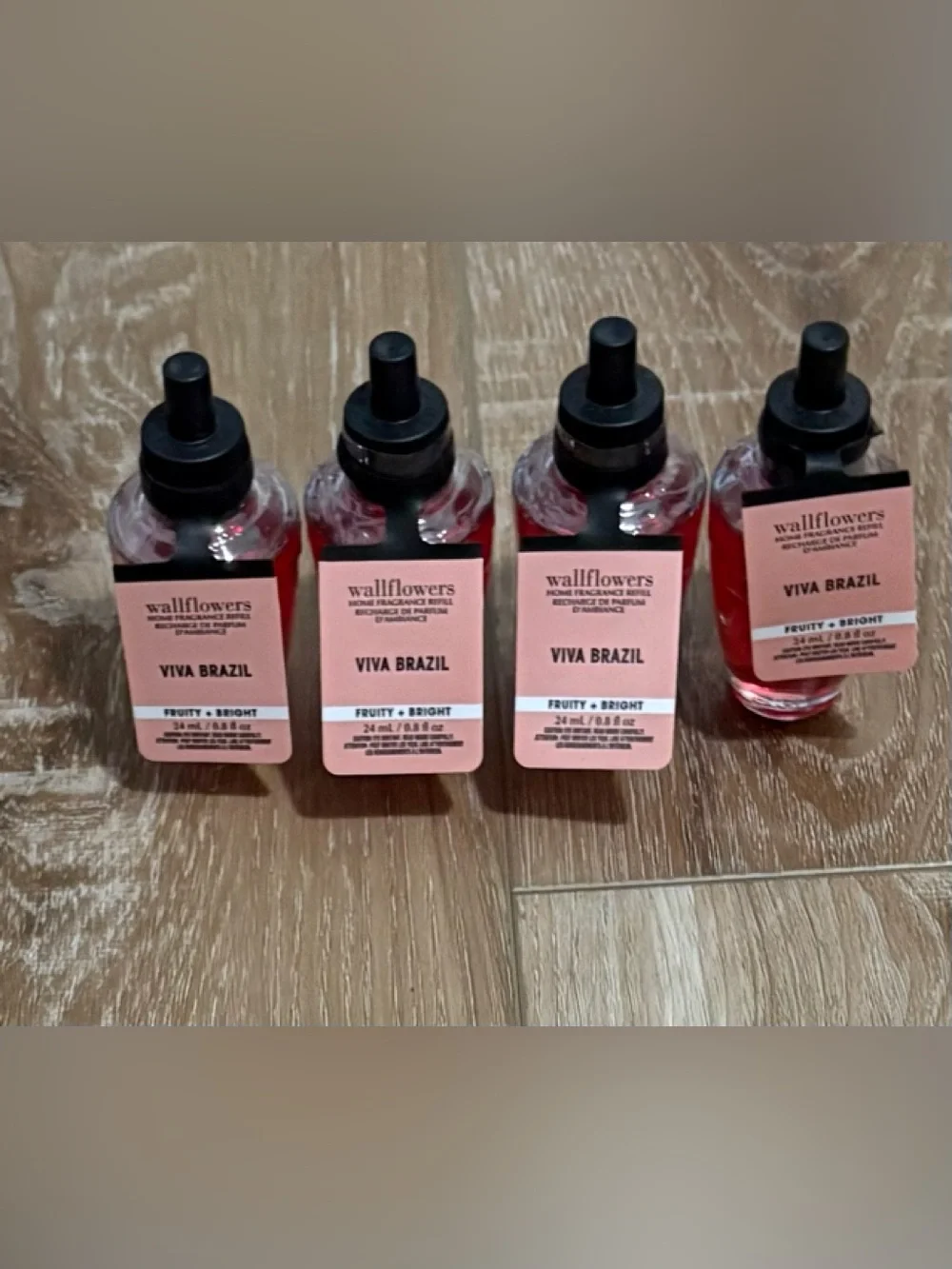4 - BATH & BODY WORKS VIVA BRAZIL Wallflowers Fragrance REFILL BULBS LOT 4 NWT